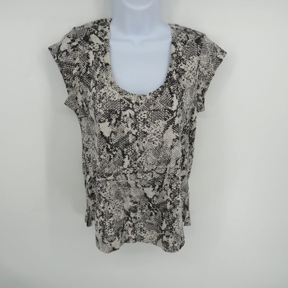 Sanctuary Women's XS Snake Print Cap Sleeve Top NWT